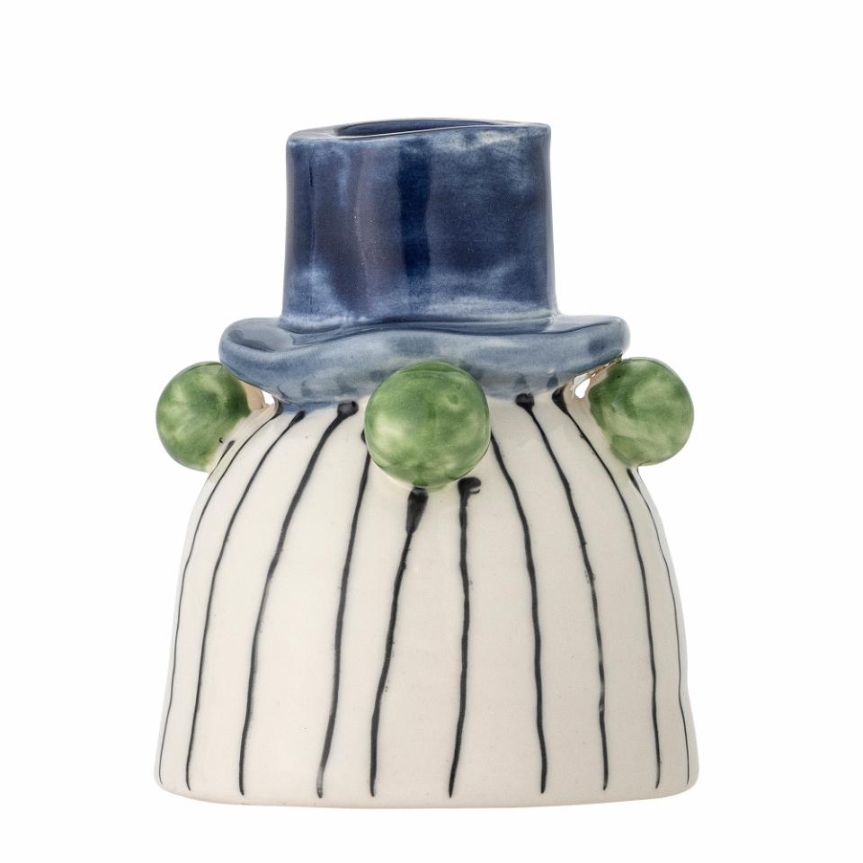 Tacana Candle Holder - Blue Stripes