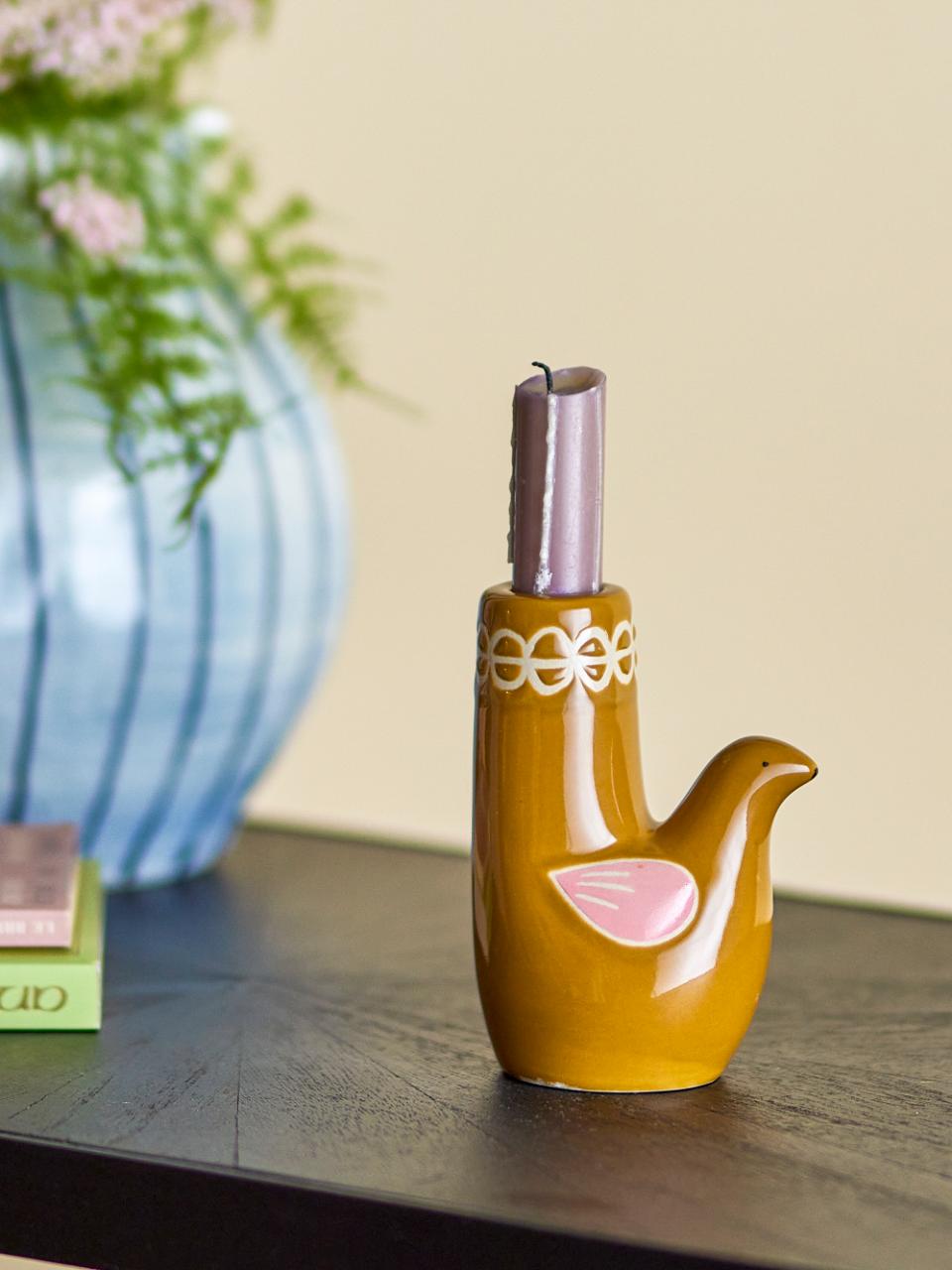 Trudy Candle Holder - Brown