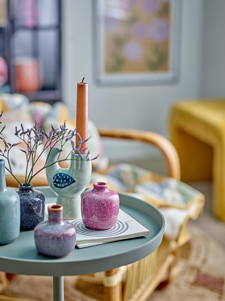 Trudy Candle Holder - Blue