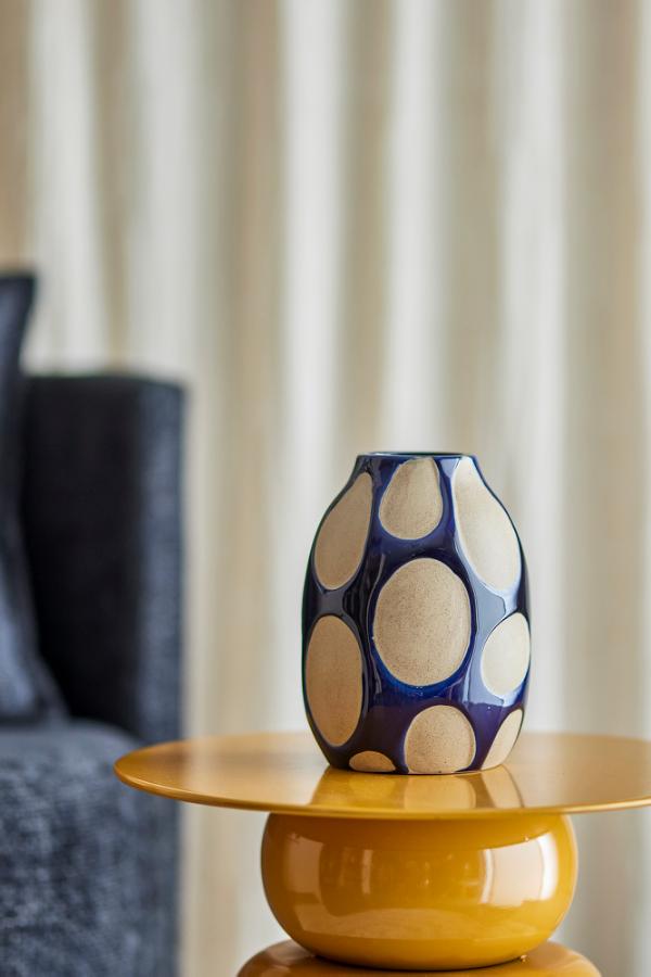 Bashir Vase - Blue Stoneware - Large