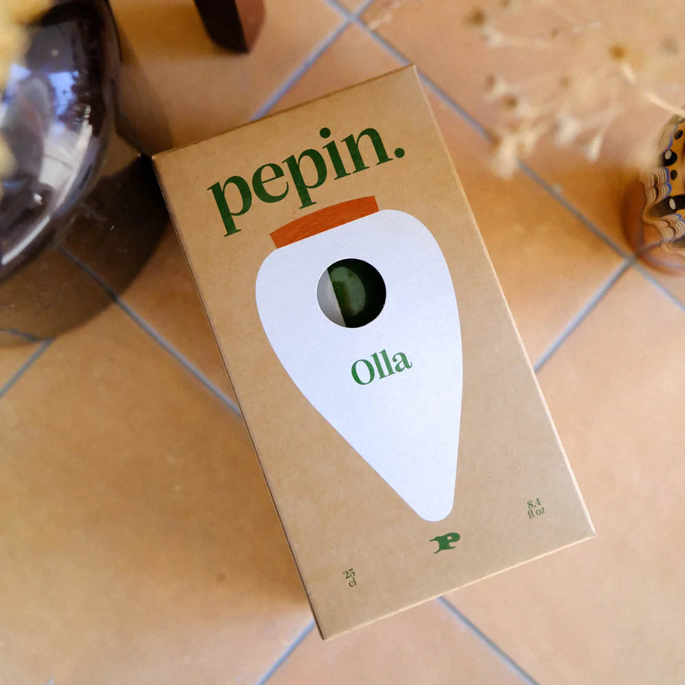 Pepin - Plant Watering Olla - Green Stripe