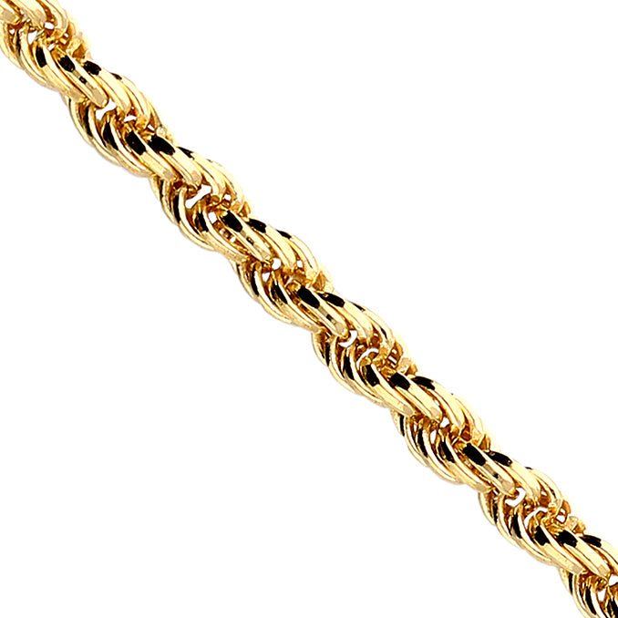 Gold Plated Sterling Silver Rope Bracelet