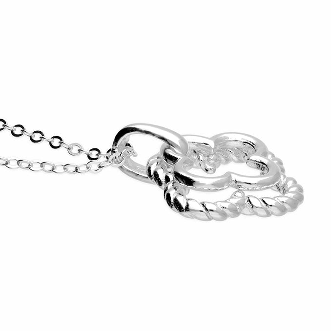 Sterling Silver Double Clover Necklace