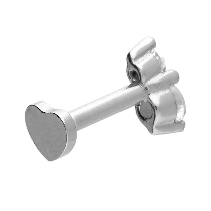 Cubic Zirconia Single Labret Stud Earring