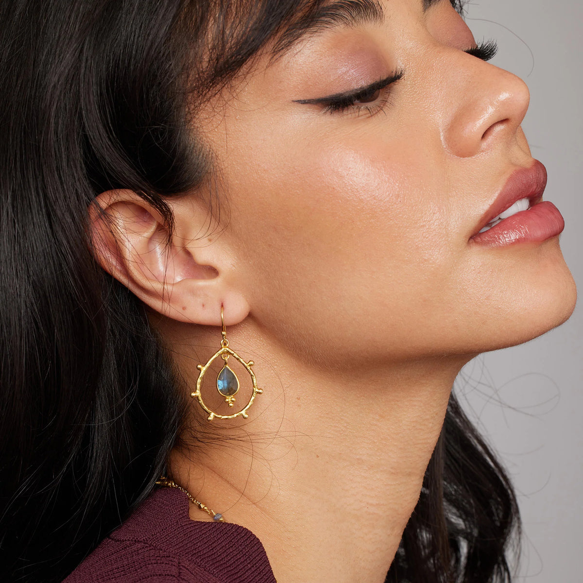 Iga Earrings - Labradorite