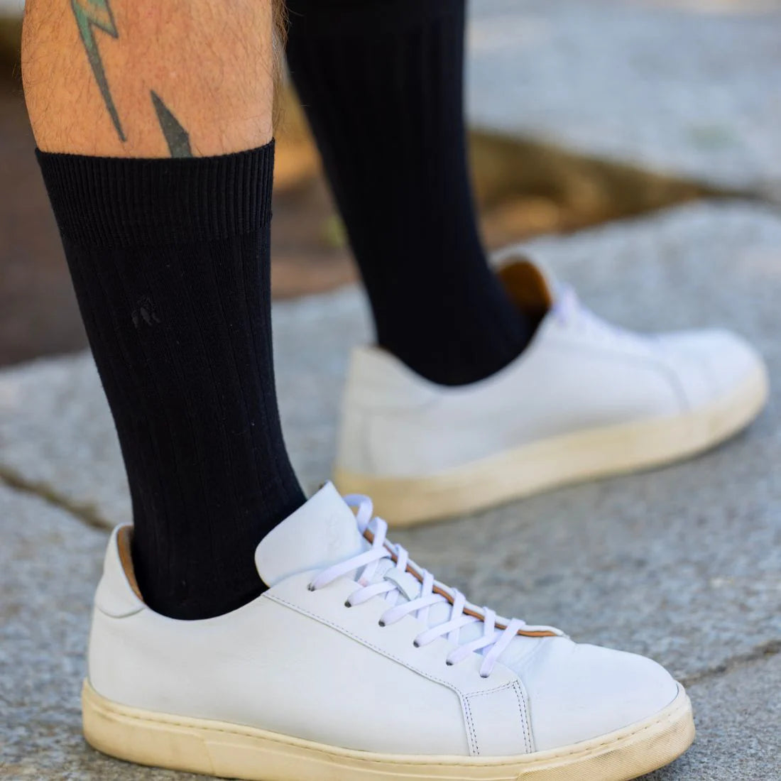 Swole Panda - Jet Black Bamboo Socks