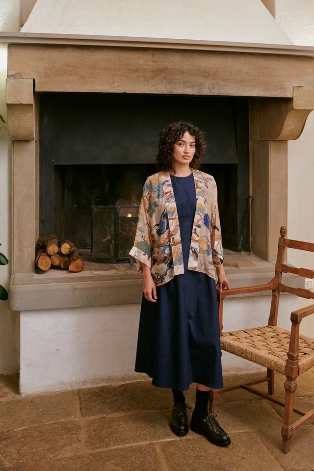 100 Stars Kimono - Hummingbird Nude