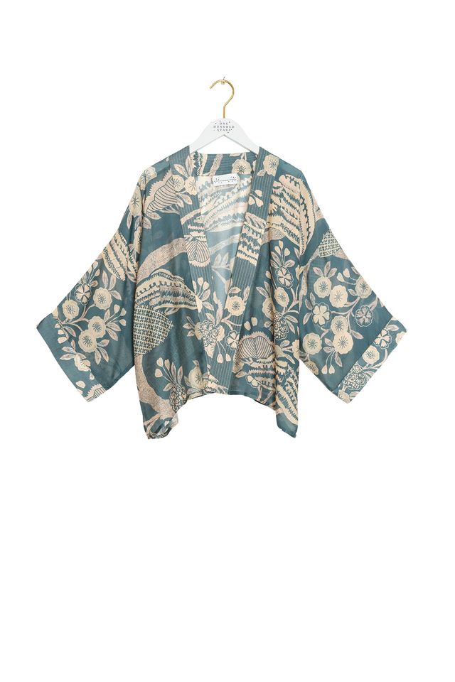 One Hundred Stars Kimono -  Rosa Blue