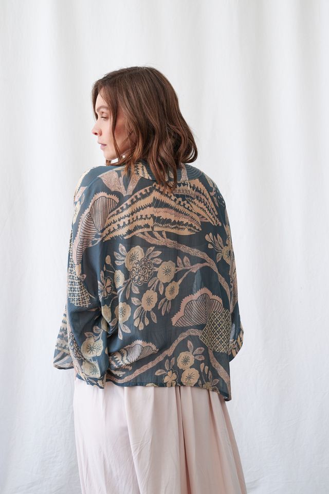 One Hundred Stars Kimono -  Rosa Blue