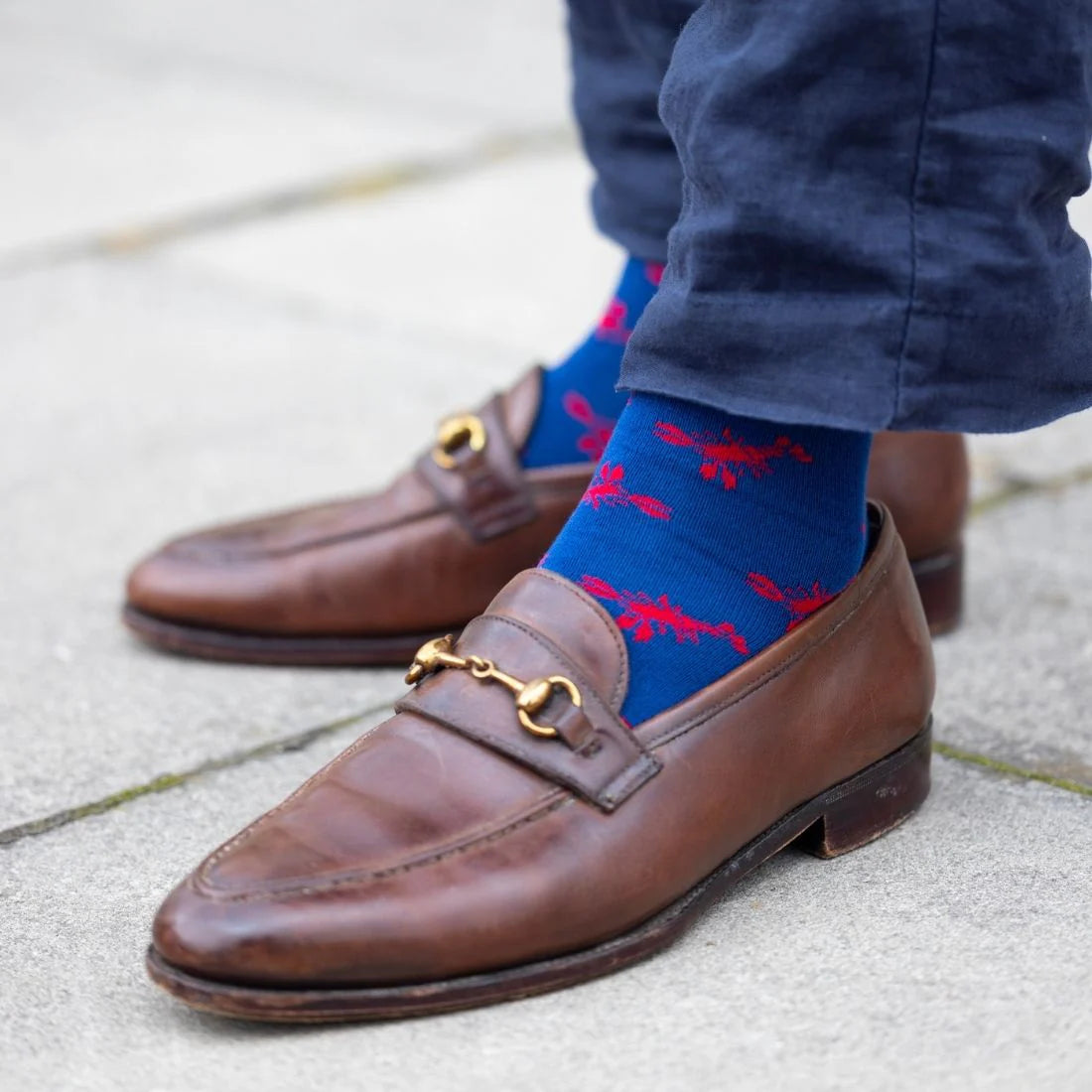 Swole Panda - Lobster Bamboo Socks L