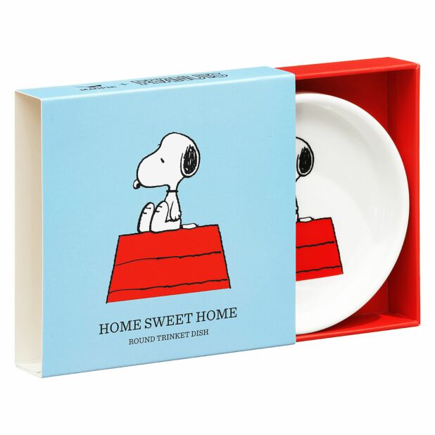 Peanuts Round Shaped Trinket Dish - Home Sweet Home