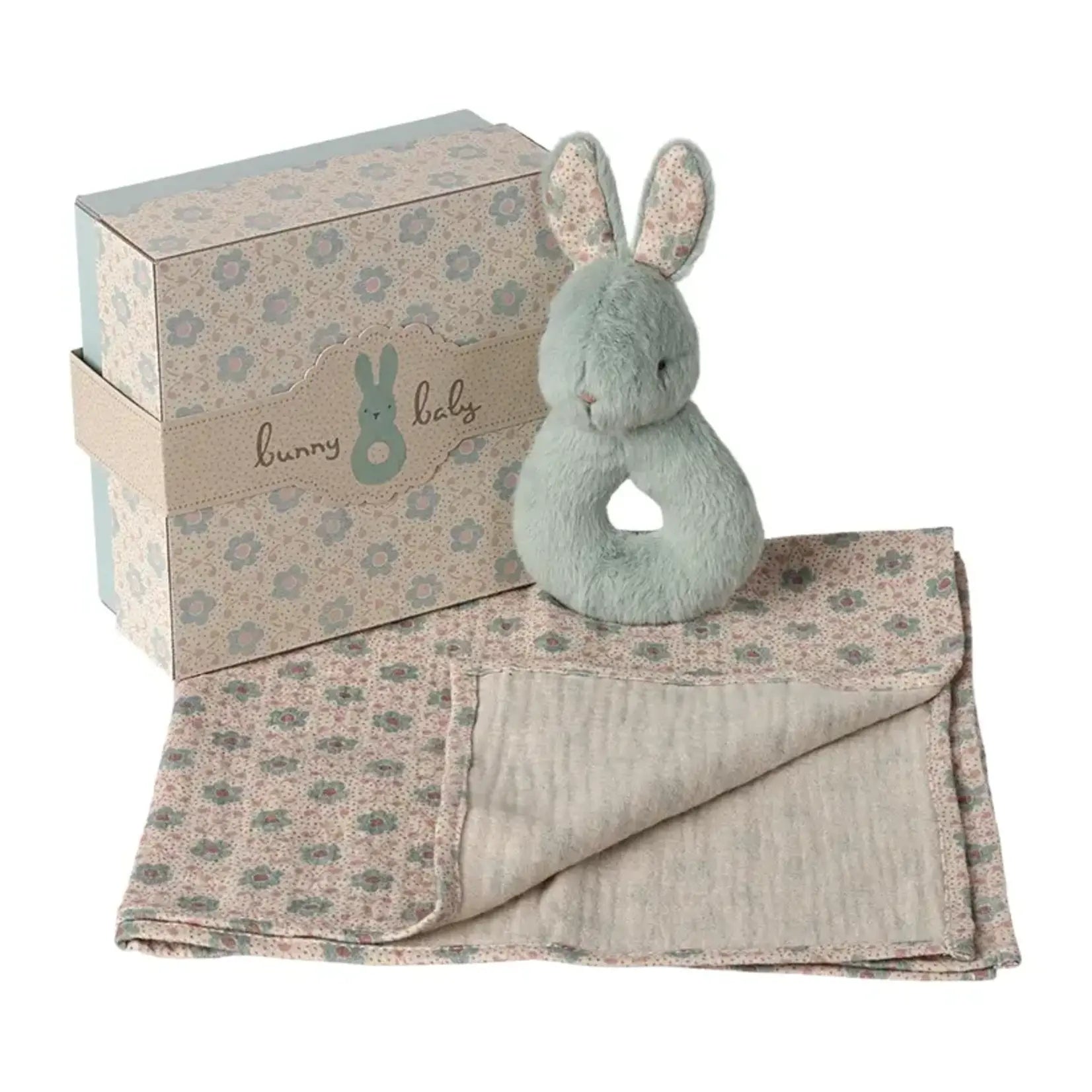 Maileg - Rabbit Rattle Set - Mint