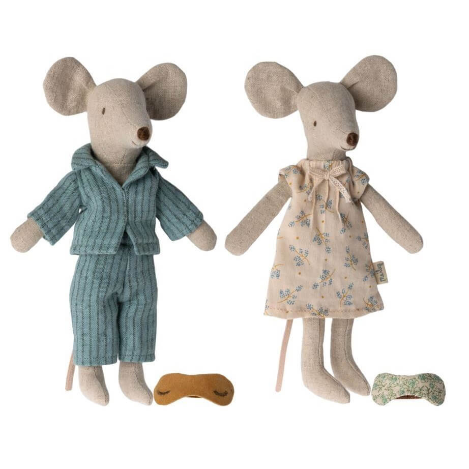 Maileg - Mum and Dad Mice Cigarbox