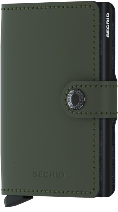 Secrid - Miniwallet Matte - Green - Black