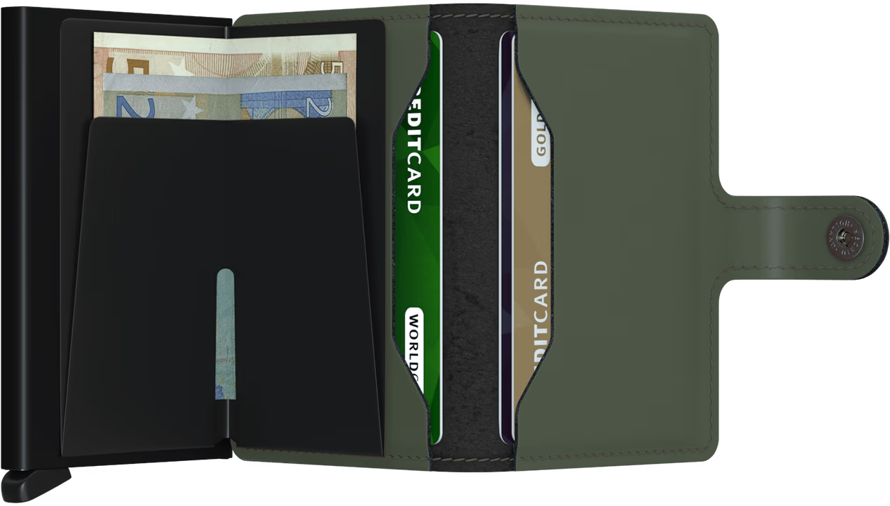 Secrid - Miniwallet Matte - Green - Black