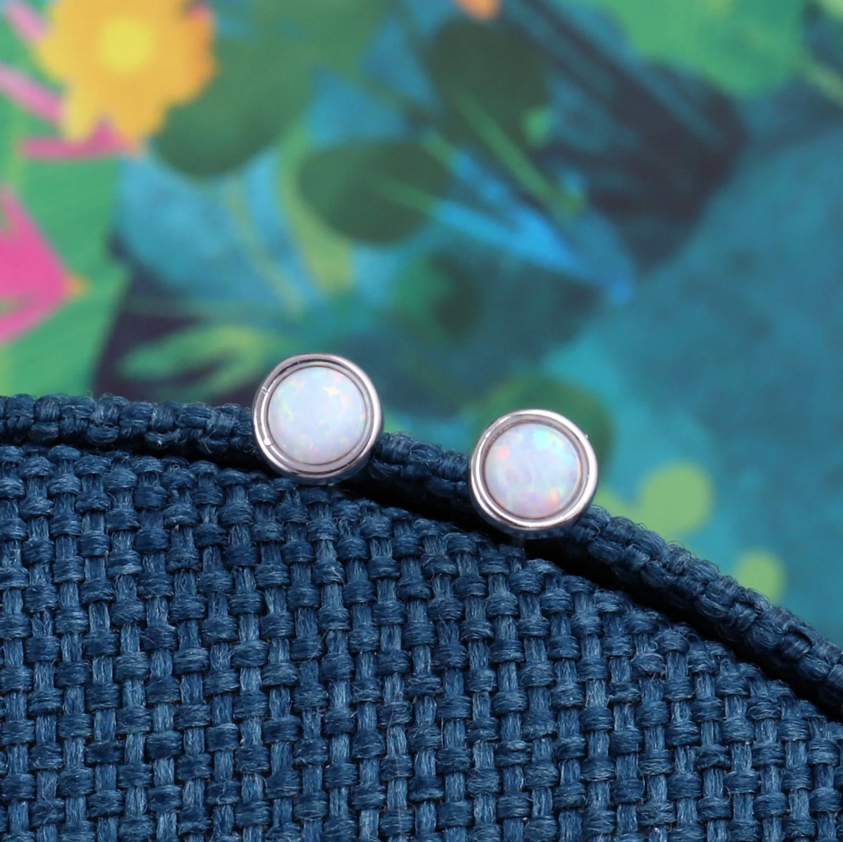 Moon Moonstone Earrings - Silver