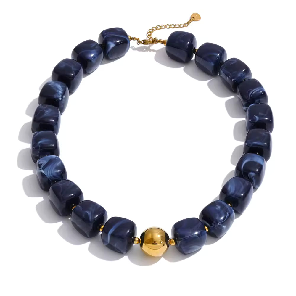 Acrylic Beaded Chunky Necklace
