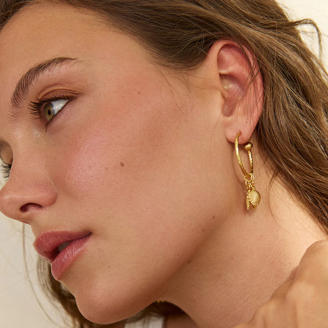 Ashiana - Treasure Island Charm Hoop Earrings