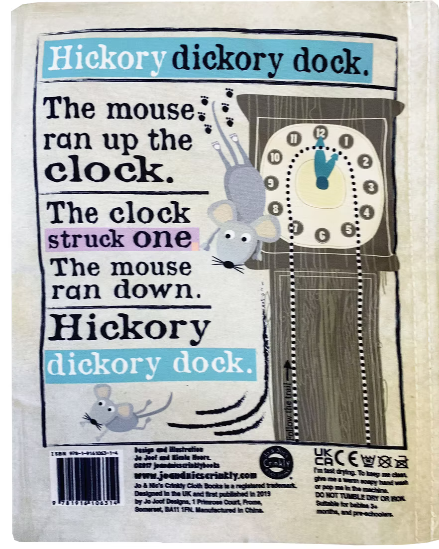 Crinkly Cloth Newspaper - Nursery Rhymes 2