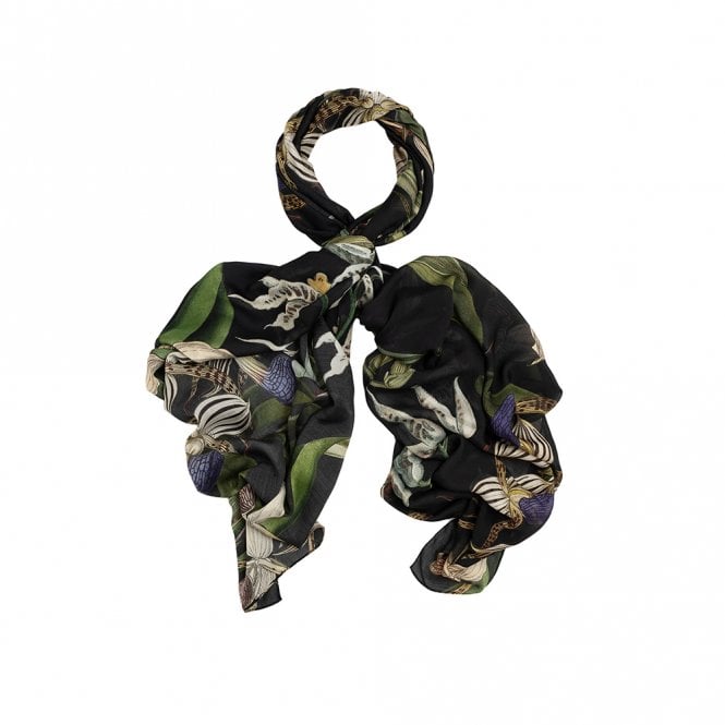 Orchid Black Scarf
