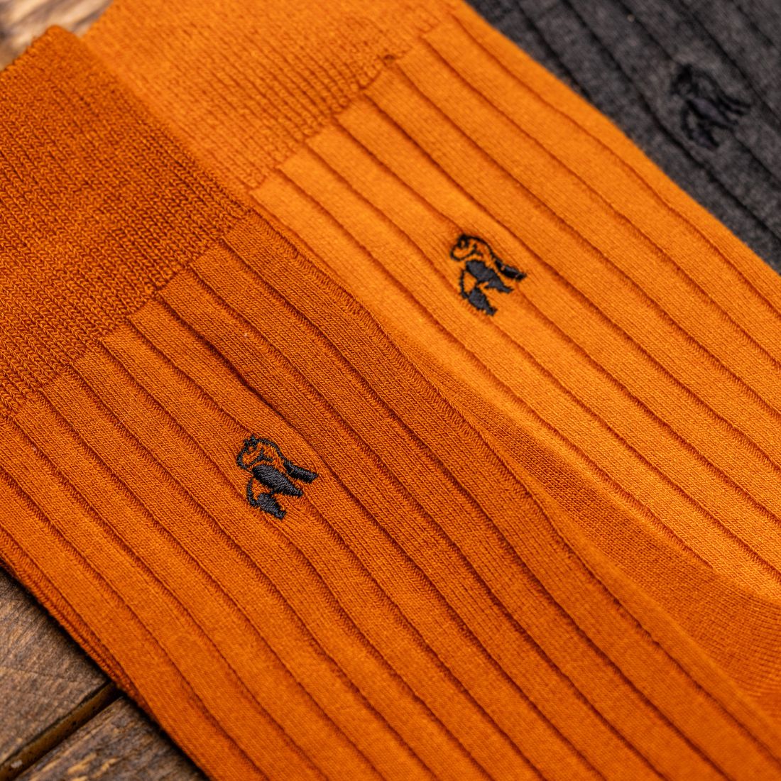 Swole Panda - Burnt Orange Bamboo Socks L