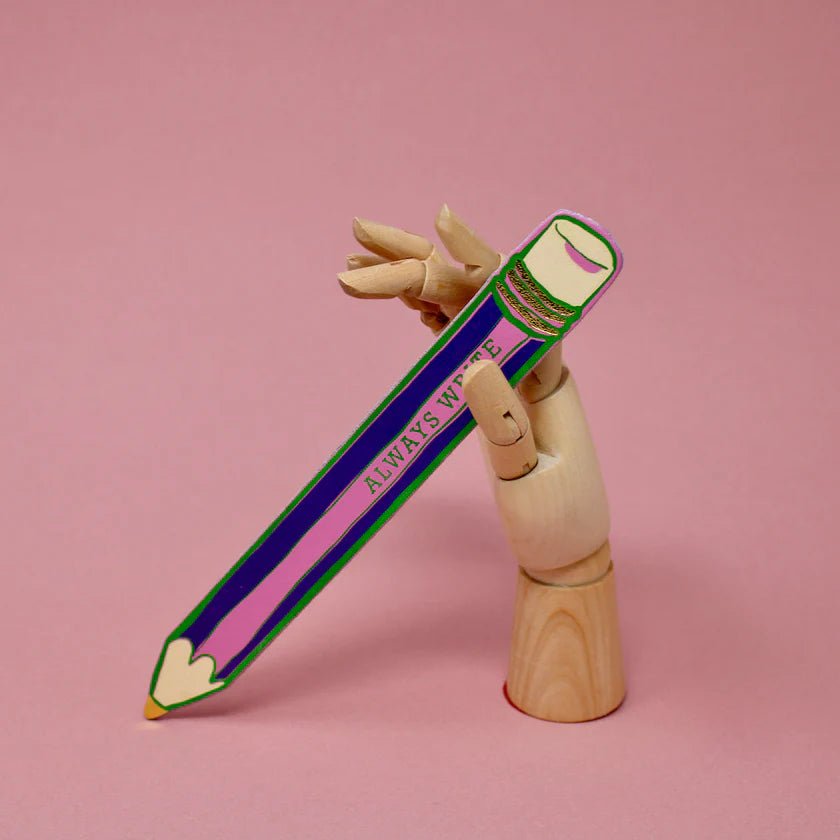 Ark - Always Write Pencil Bookmark - Pink