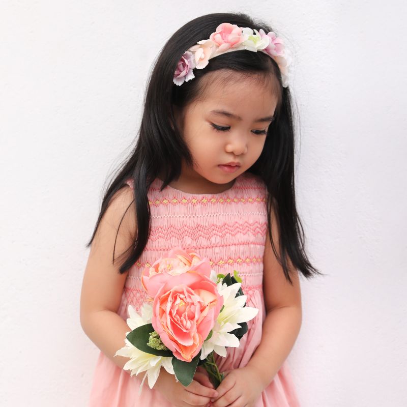 Albetta - Jacquard Hand Smocked Dress 3-4 Years