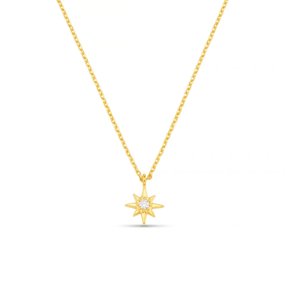 Orelia - Crystal Starburst Charm Necklace Gift Box