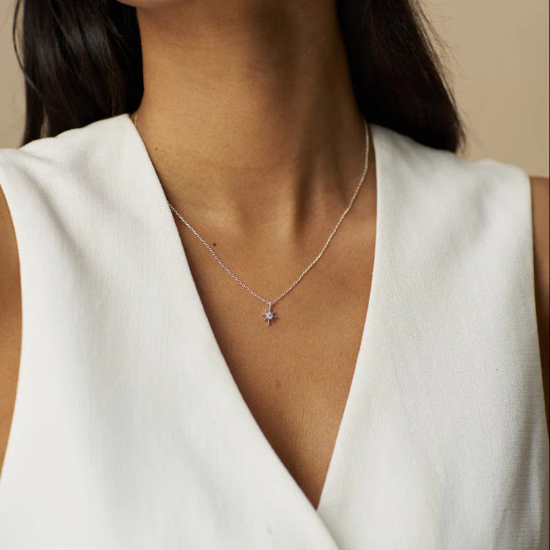 Orelia - Crystal Starburst Charm Necklace Gift Box