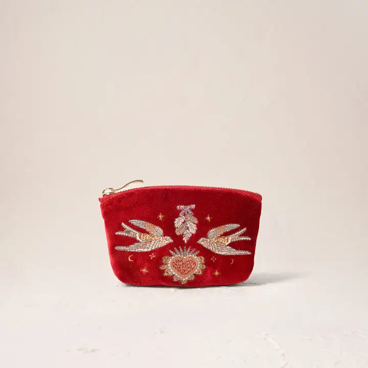 Golden Trinkets Coin Purse - Rouge