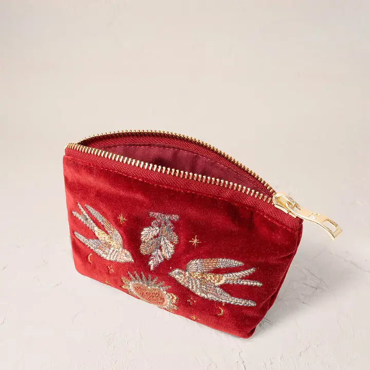 Golden Trinkets Coin Purse - Rouge