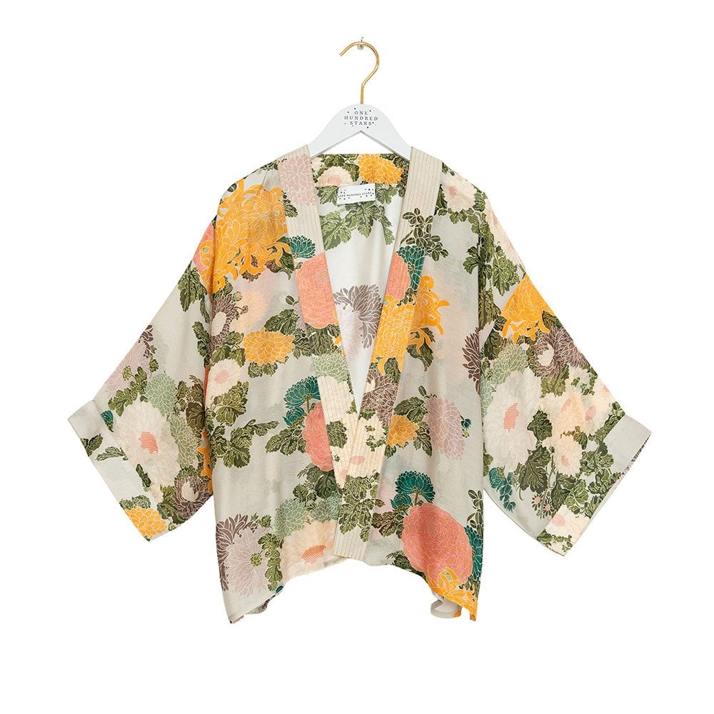 One Hundred Stars Kimono - Jacquard Putty