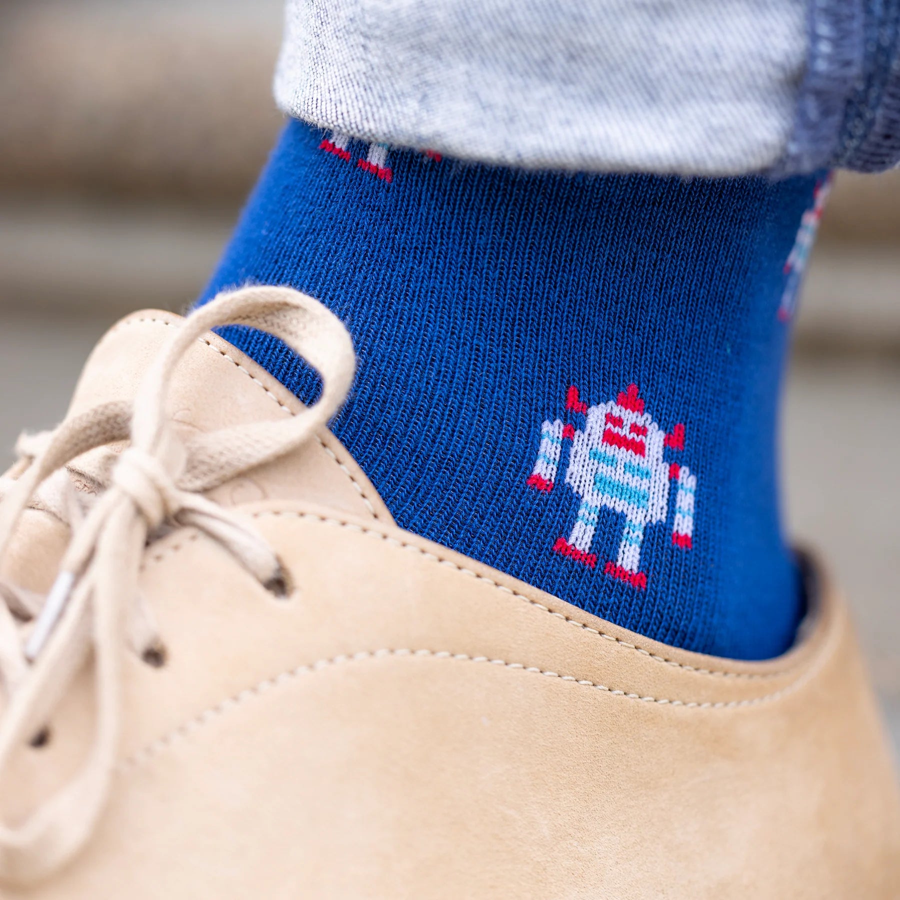 Robot Bamboo Socks L