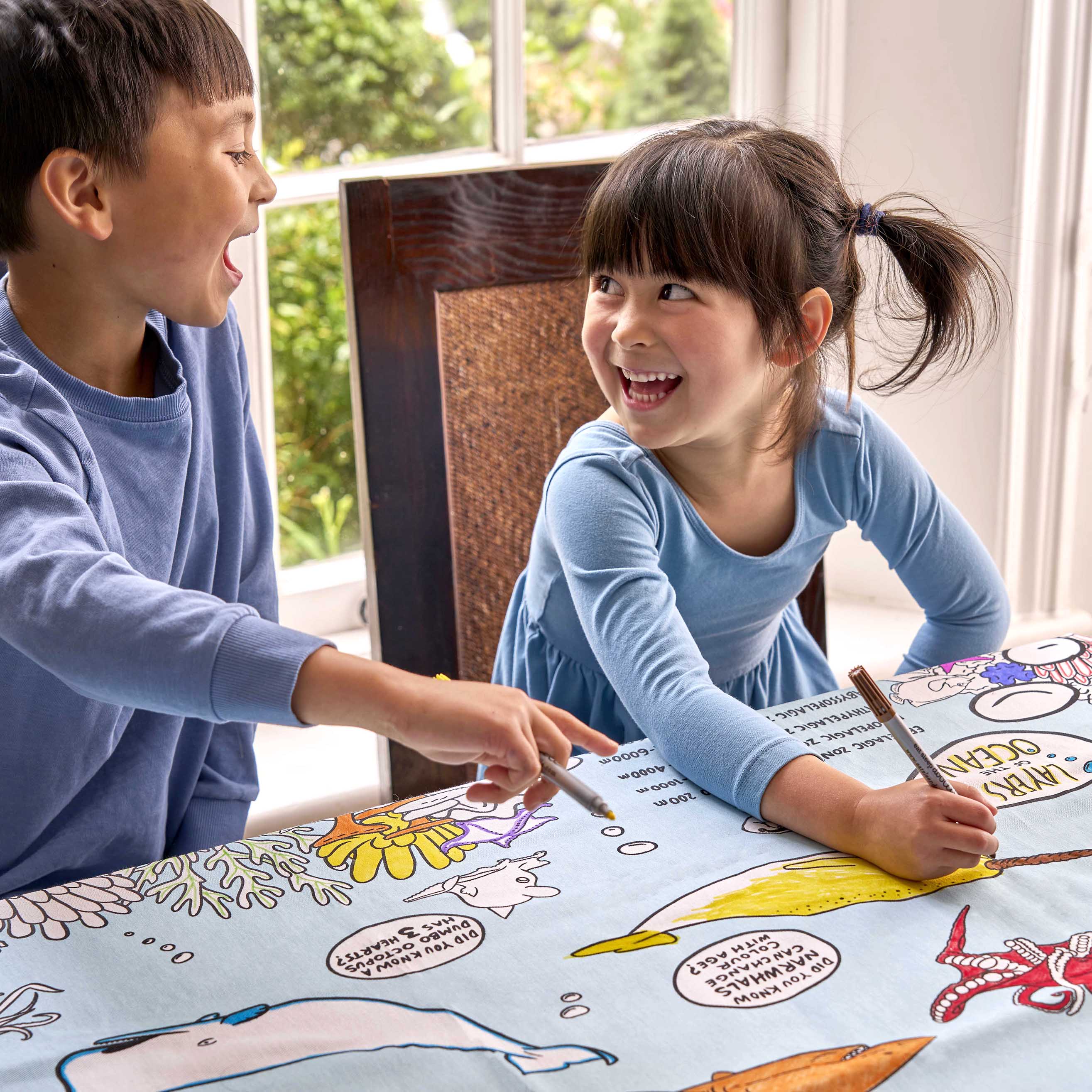 Eat Sleep Doodle - Tablecloth Under the Sea