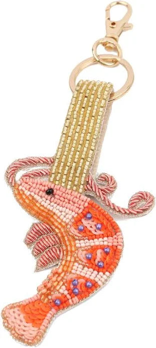 My Doris - Prawn Beaded Keyring