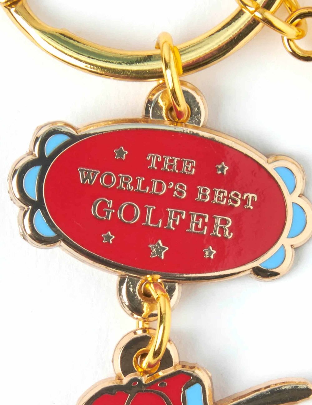 Peanuts Worlds Best Keyring - Golfer