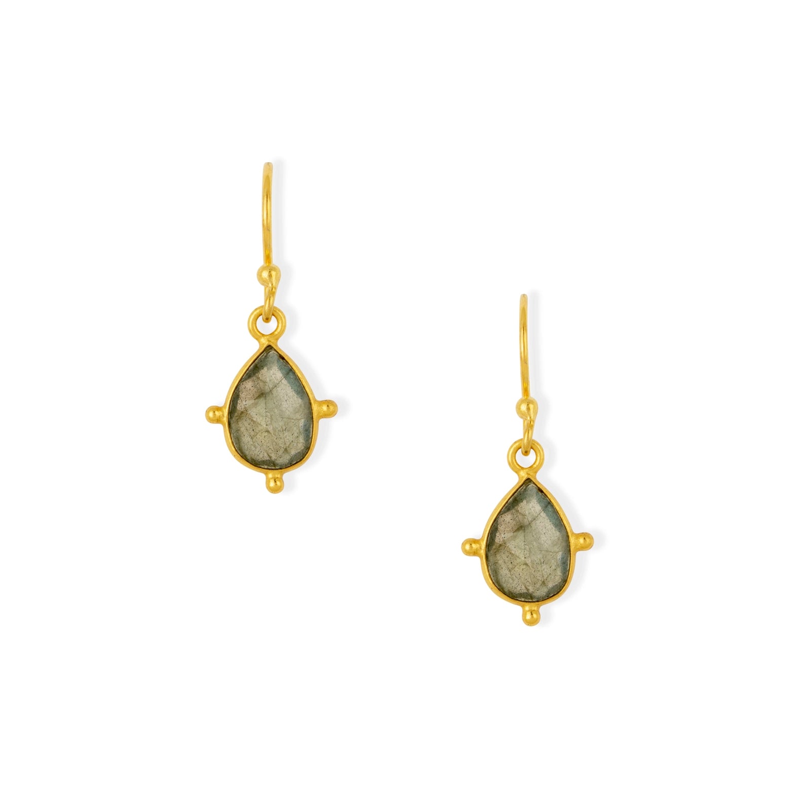 Ashiana London - Snowdrop Labradorite Earrings
