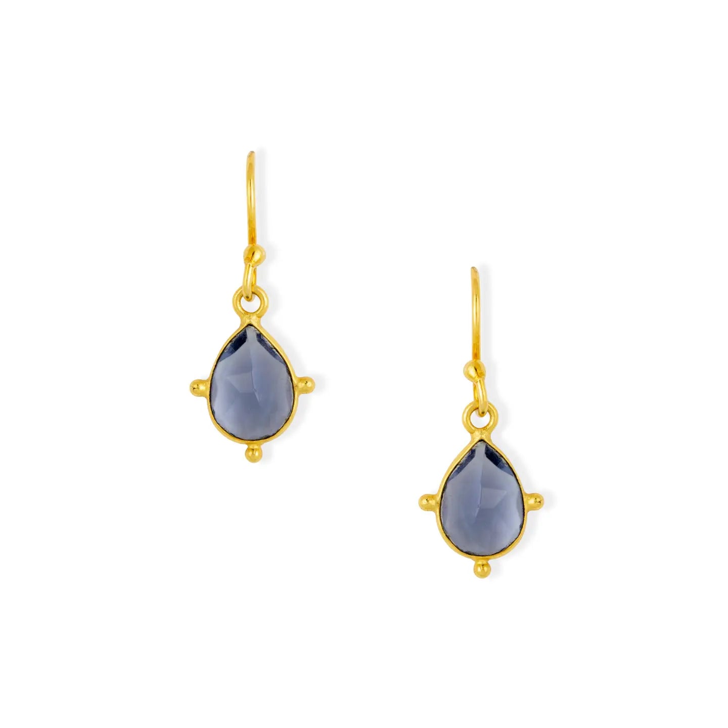 Ashiana London - Snowdrop Lolite Earrings