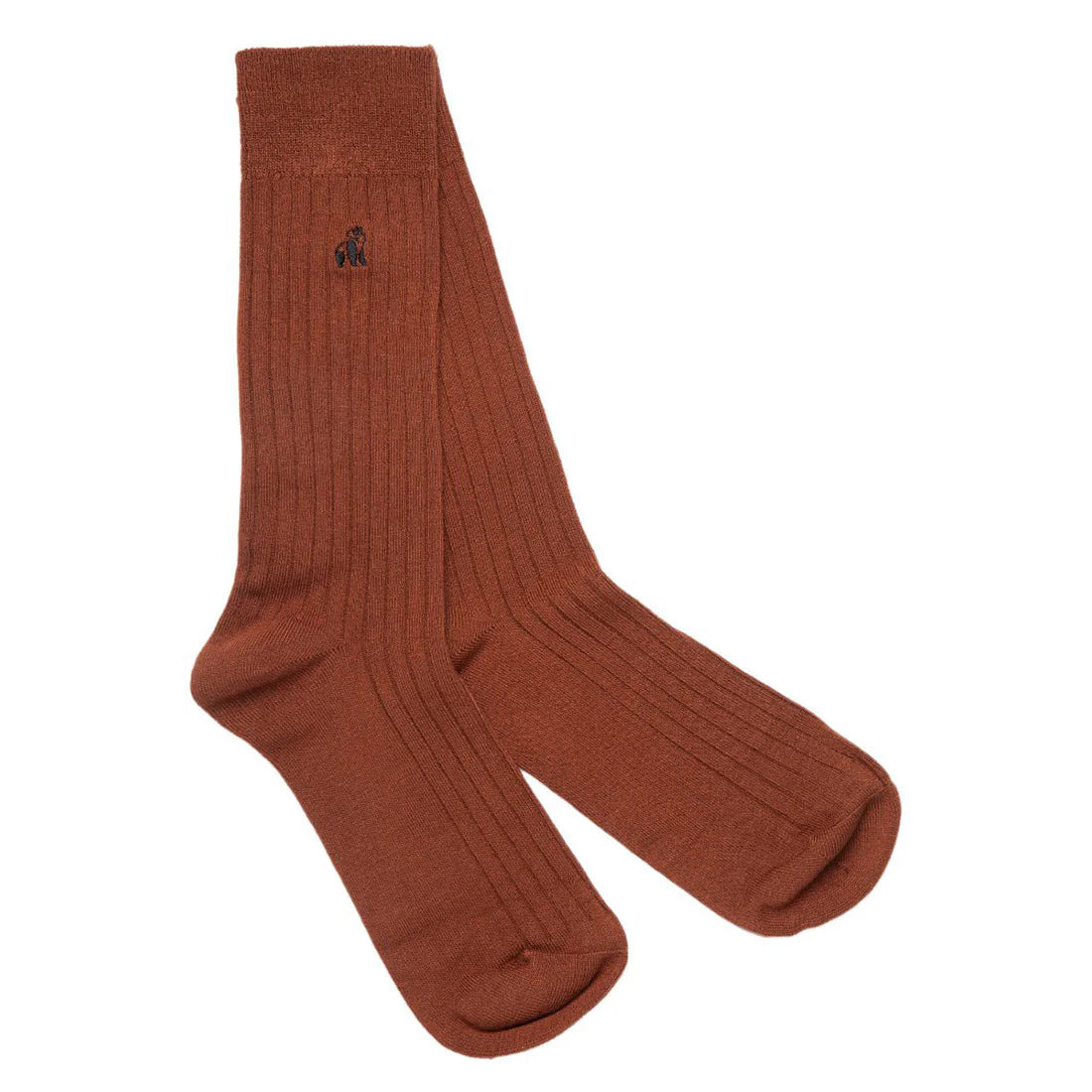 Swole Panda - Chestnut Brown Bamboo Socks