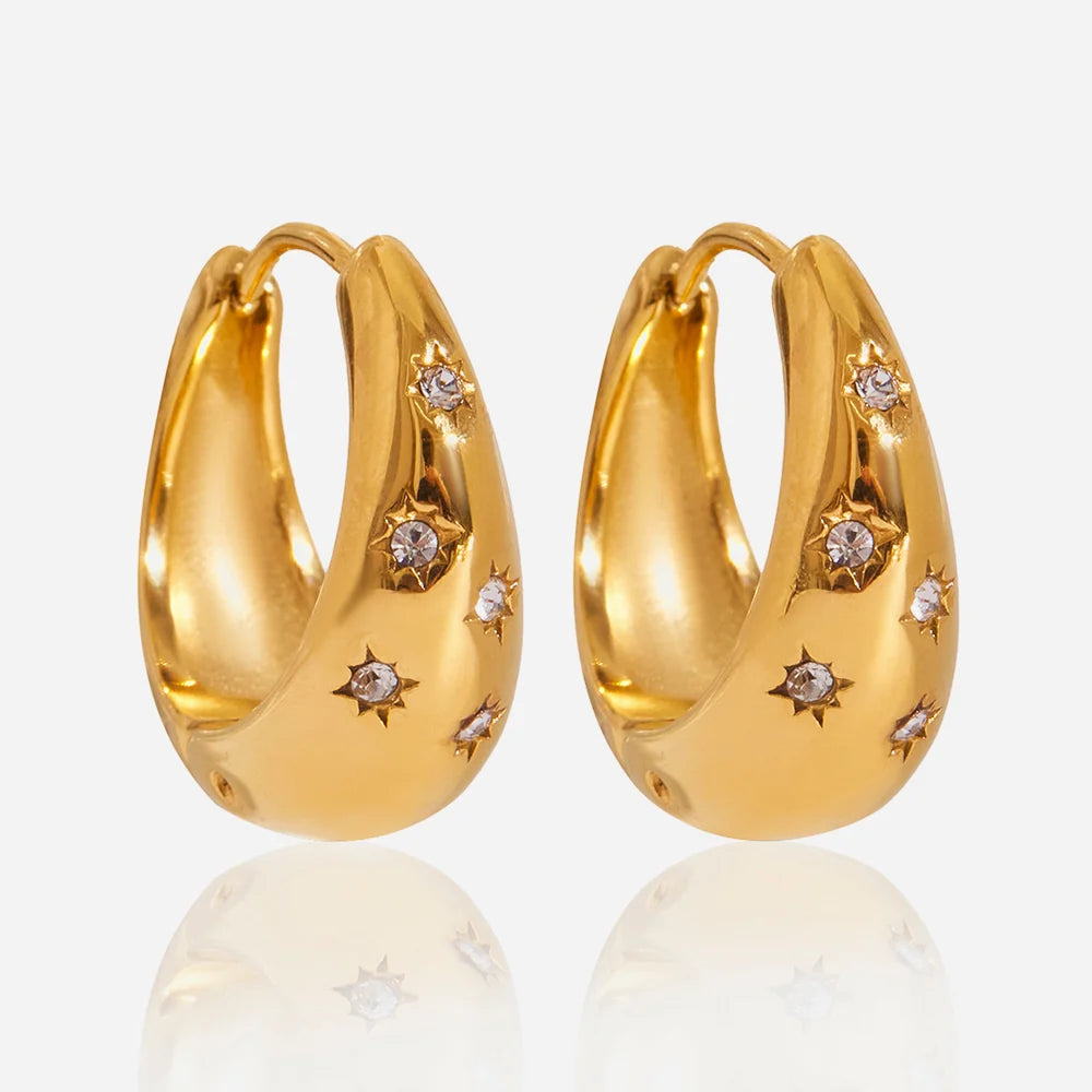 Twinkle Hoop Earrings - 3 colourways