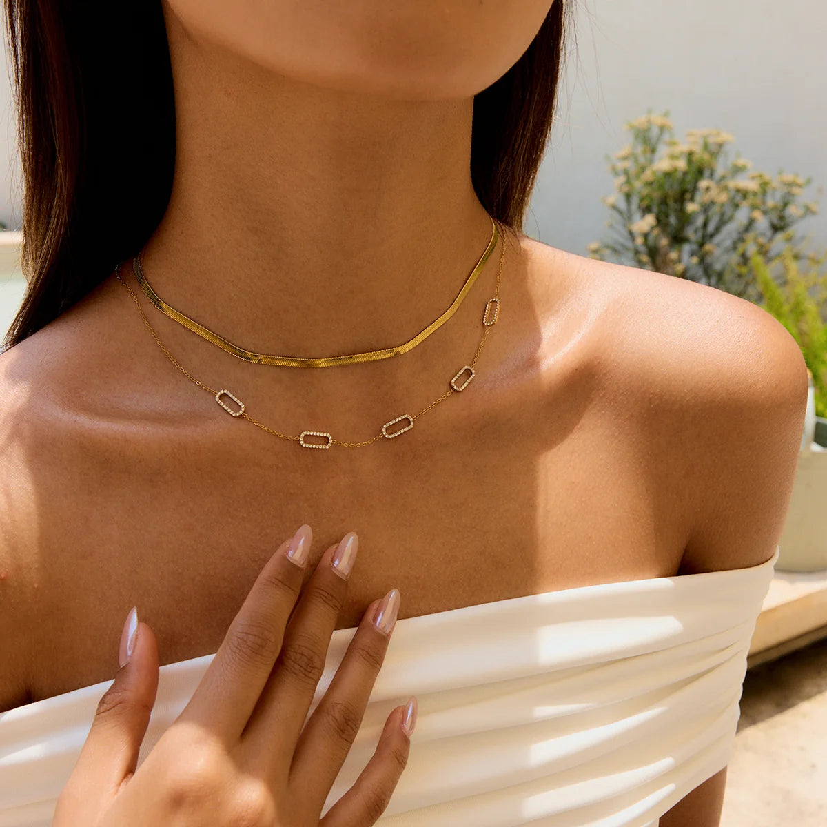 Sparkle Chain Link Necklace
