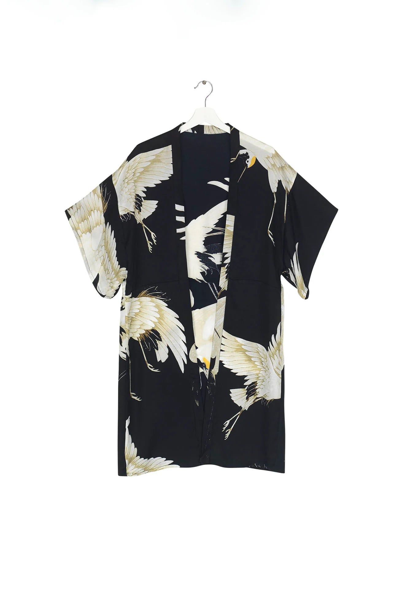 Midi Kimono - Stork Black