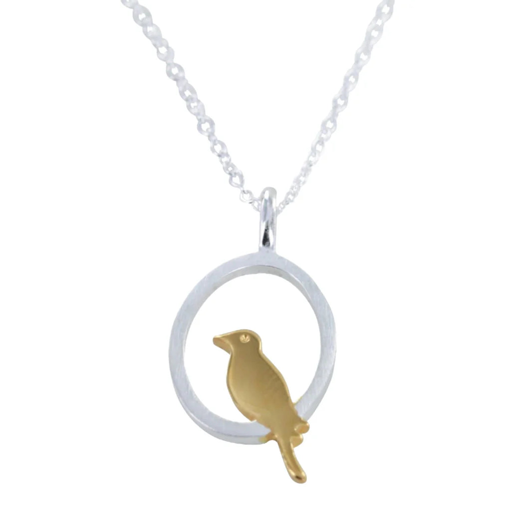 Reeves & Reeves - Single Bird Necklace - Silver