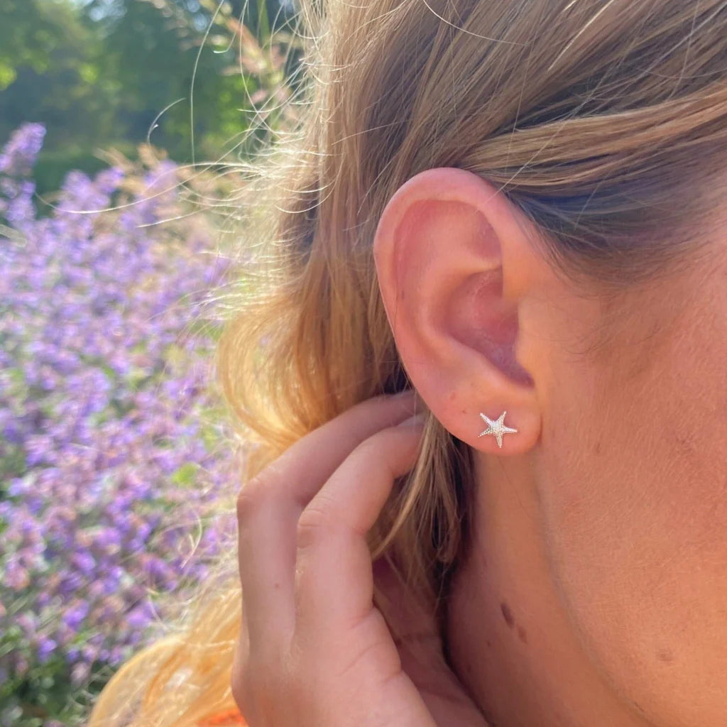 Reeves & Reeves - Sterling Silver Starfish Stud Earrings