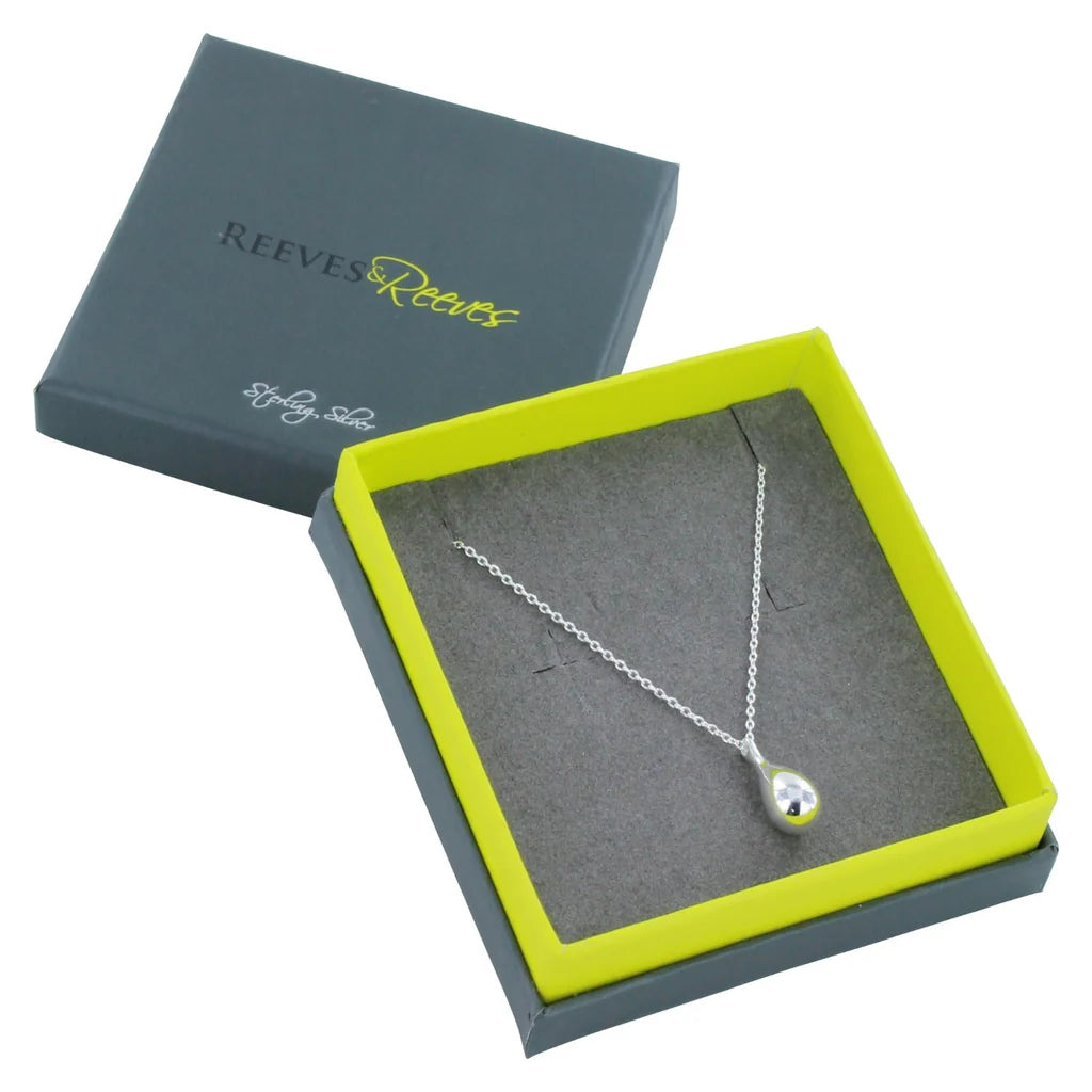 Reeves & Reeves - Tear Drop Necklace - Silver