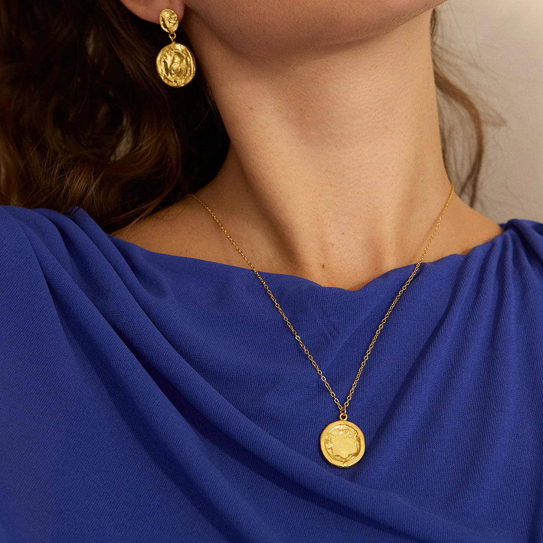 Ashiana - Sunset Gold Coin Necklace