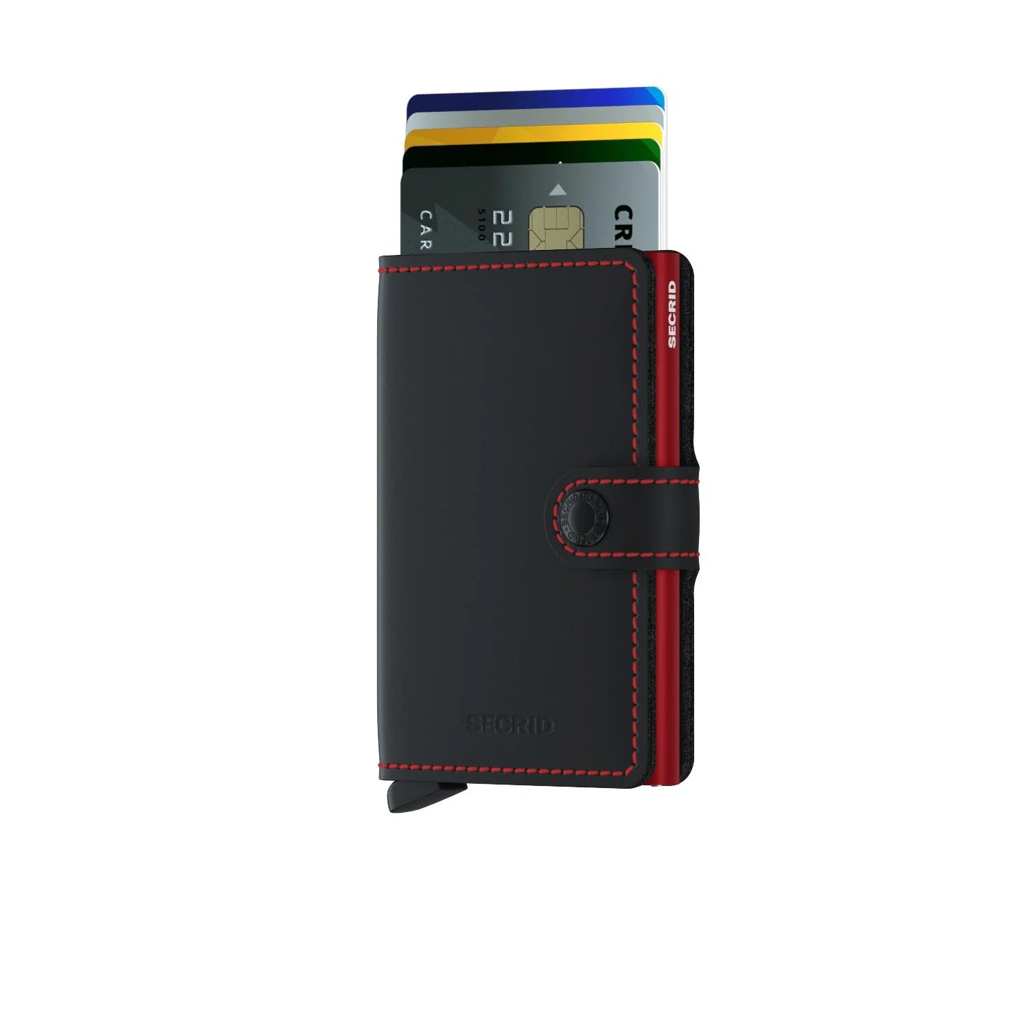 Secrid Miniwallet Matte Black & Red