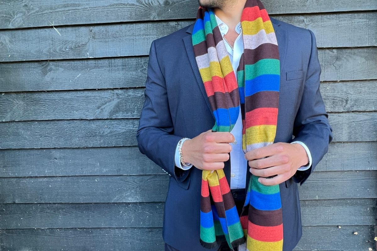 Swole Panda -  Block Stripe Bamboo Scarf