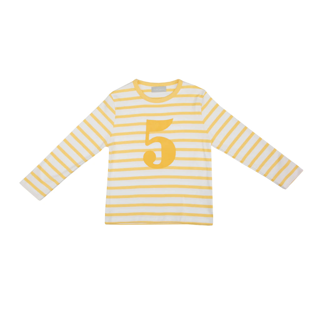 Yellow & White Striped Top - Number 5