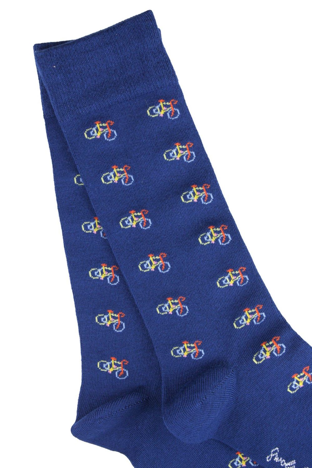 Blue Bicycle Bamboo Socks